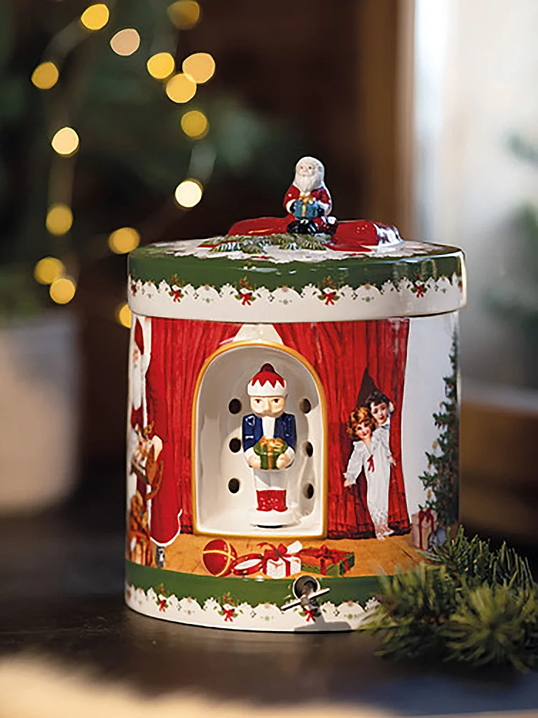 VILLEROY & BOCH Caja de música Toy's Delight Santa trae regalos 16x16x21cm multicolor
